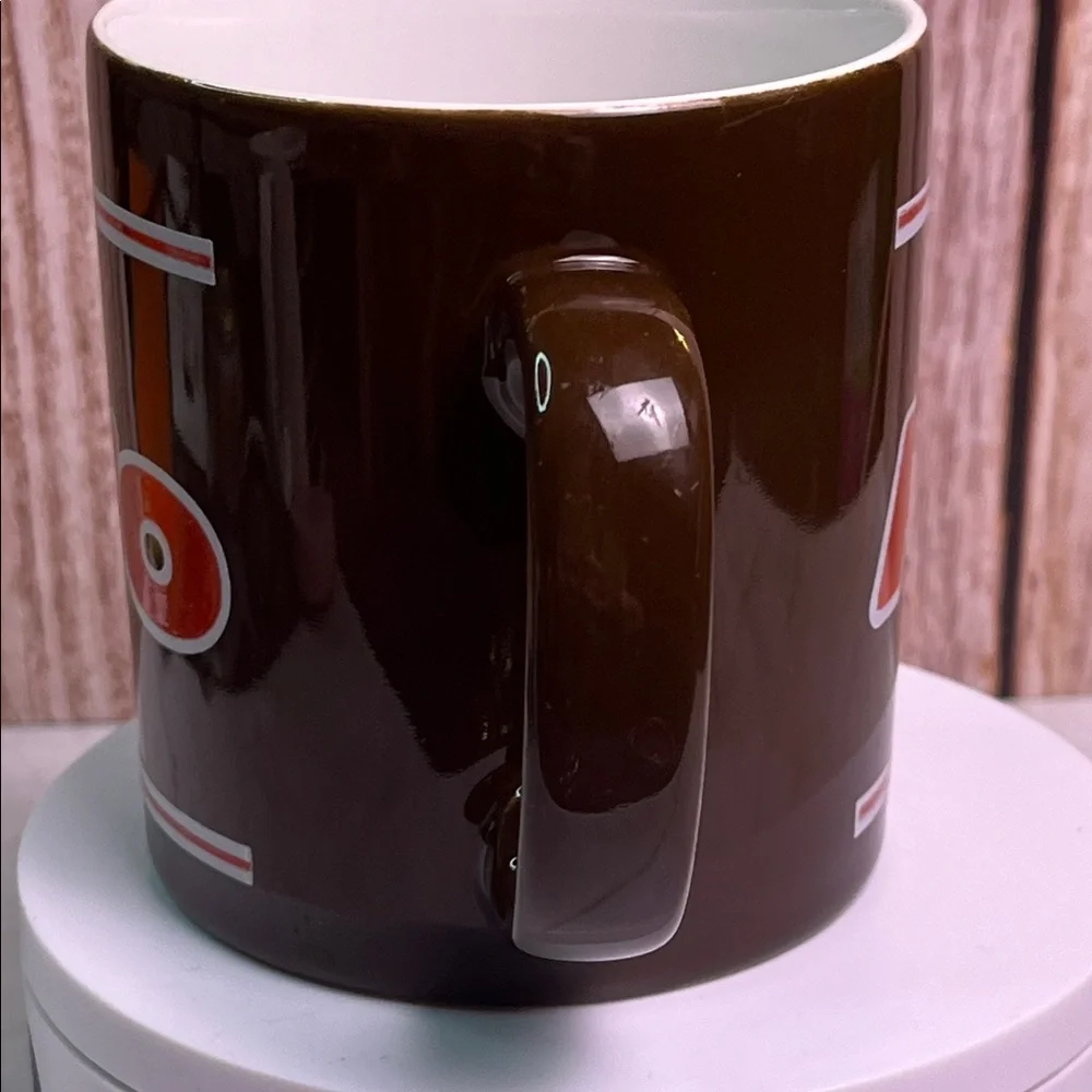 Rolo Candy Brown and Red Mug Made in England Vintage
